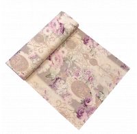 Bavlnené plátno PROVENCE MARGOT fialová, šírka 240cm