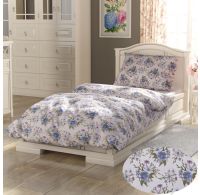 Klasické posteľné obliečky PROVENCE COLLECTION 140x200, 70x90cm ELISA modrá