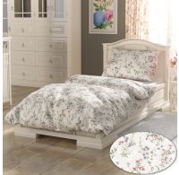 Bavlnené posteľné obliečky PROVENCE COLLECTION 140x200, 70x90cm FLORENCE sivá