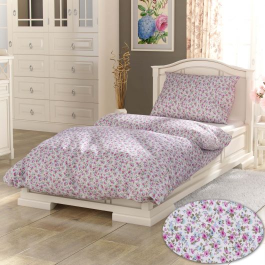 Klasické posteľné obliečky PROVENCE COLLECTION 140X200, 70x90cm Žaneta růžová