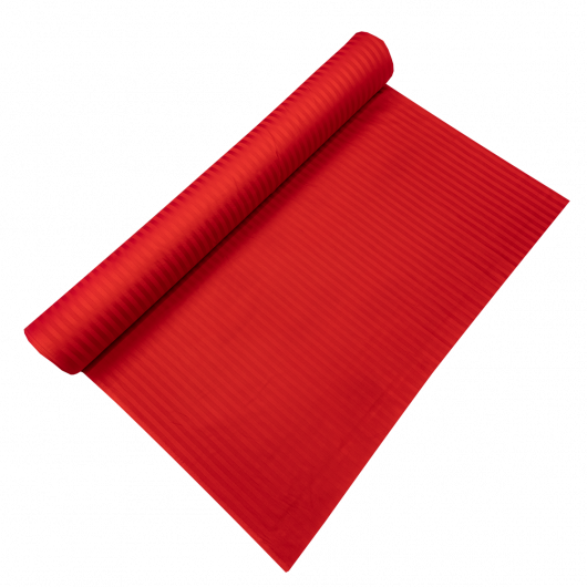Bavlnený satén s prúžkom červený, šírka 240cm