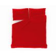 Francúzske jednofarebné bavlnené obliečky 220x200, 70x90cm červené