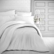 Hotelová posteľná bielizeň atlas grail 22mm pruh 140x200, 70x90cm biela