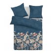Klasické posteľné bavlnené obliečky DELUX 140x200, 70x90cm OLYMPIA petrolejová