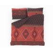Klasické posteľné bavlnené obliečky DELUX 140x200, 70x90cm ZAHIRA červená