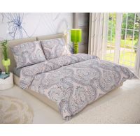 Klasické posteľné bavlnené obliečky DELUX 140x200, 70x90cm KAŠMÍR