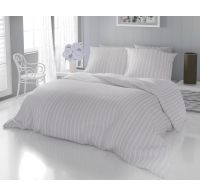 Klasické posteľné bavlnené obliečky DELUX 140x200, 70x90cm PRŮŽOK béžový
