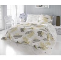Klasické posteľné prádlo DELUX 140x200, 70x90cm SANEL sivá