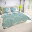 Predľžené posteľné bavlnene obliečky MIKANOS zelené 140x220, 70x90cm