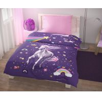 Predĺžené posteľné obliečky pre mladých 140x220, 70x90cm Pegasus