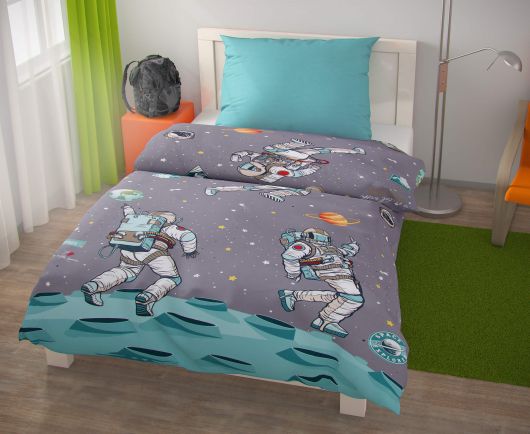 Predĺžené posteľné obliečky pre mladých 140x220, 70x90cm SPACE