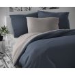 Saténové postel'né obliečky LUXURY COLLECTION tmavo sivé / svetlo sivé 140x200, 70x90cm