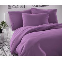 Saténové predľžené posteľné obliečky LUXURY COLLECTION fialové 140x220, 70x90cm